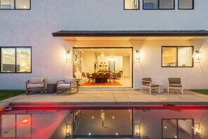 A heated pool