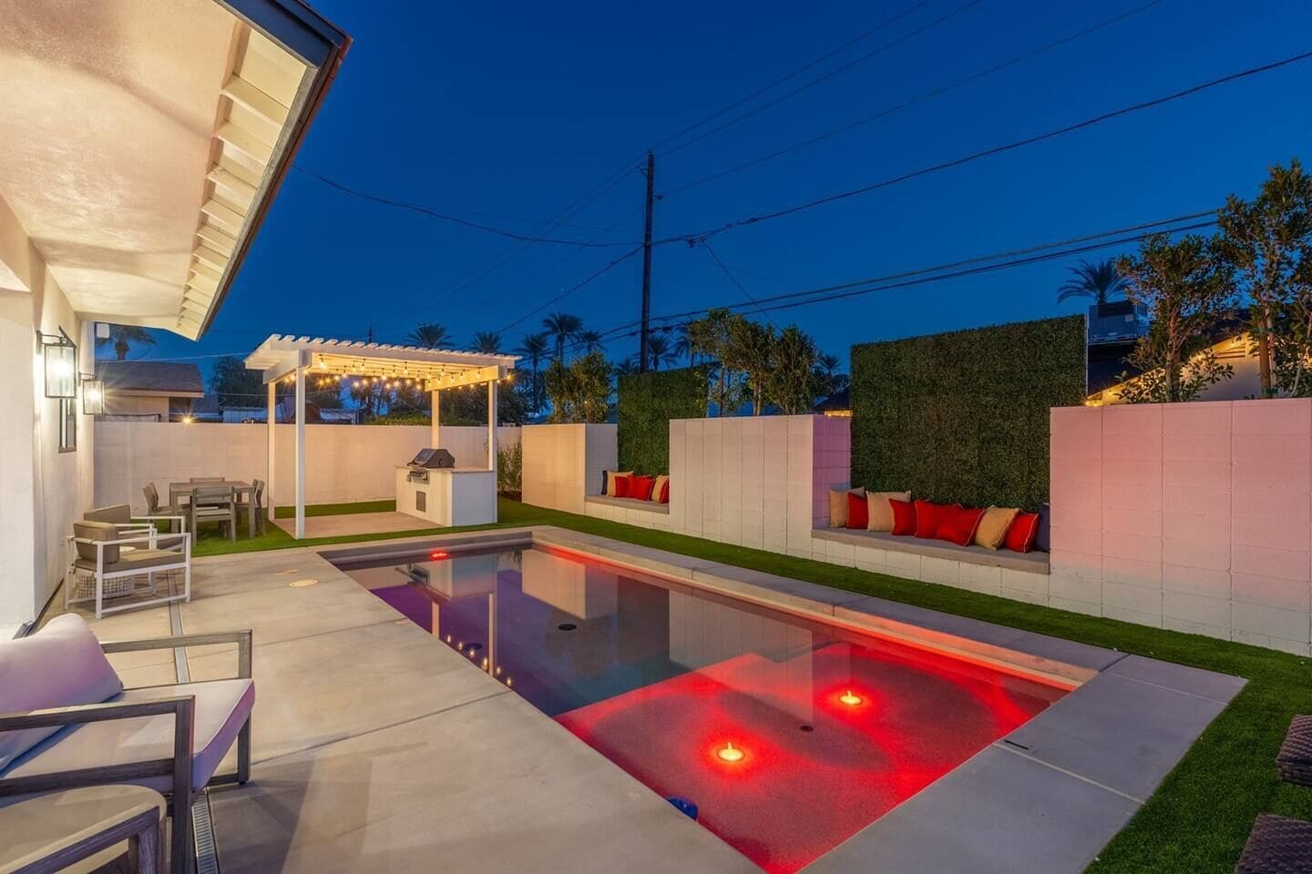 Una piscina riscaldata