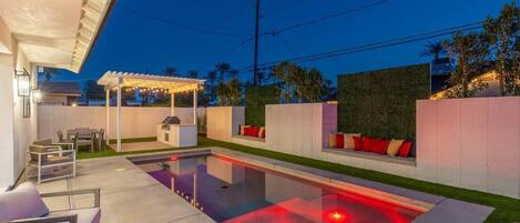 Una piscina riscaldata