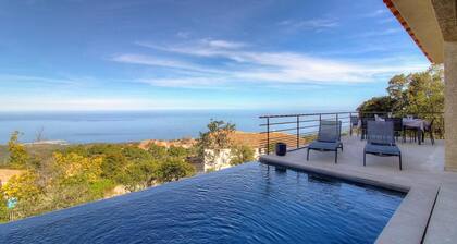 Bergerie, Panoramic sea view, Heated pool, Gr20 access