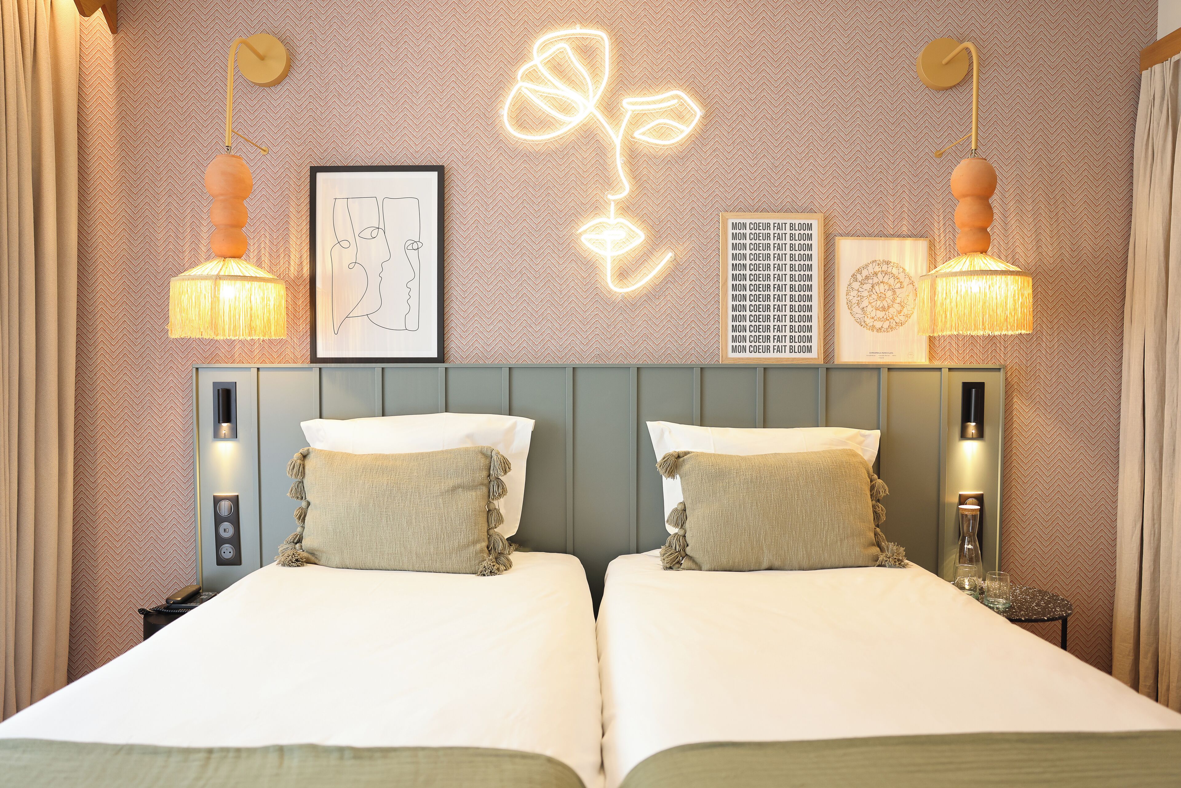 Kamar Superior, 2 Tempat Tidur Twin (Superior Twin Room) | Brankas, kedap suara, Wi-Fi gratis, dan seprai linen