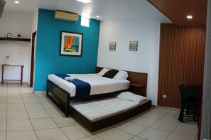 Dobbeltrom | Blendingsgardiner, strykejern/-brett, wi-fi (inkludert) og sengetøy