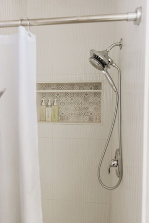 Eco-friendly toiletries, towels
