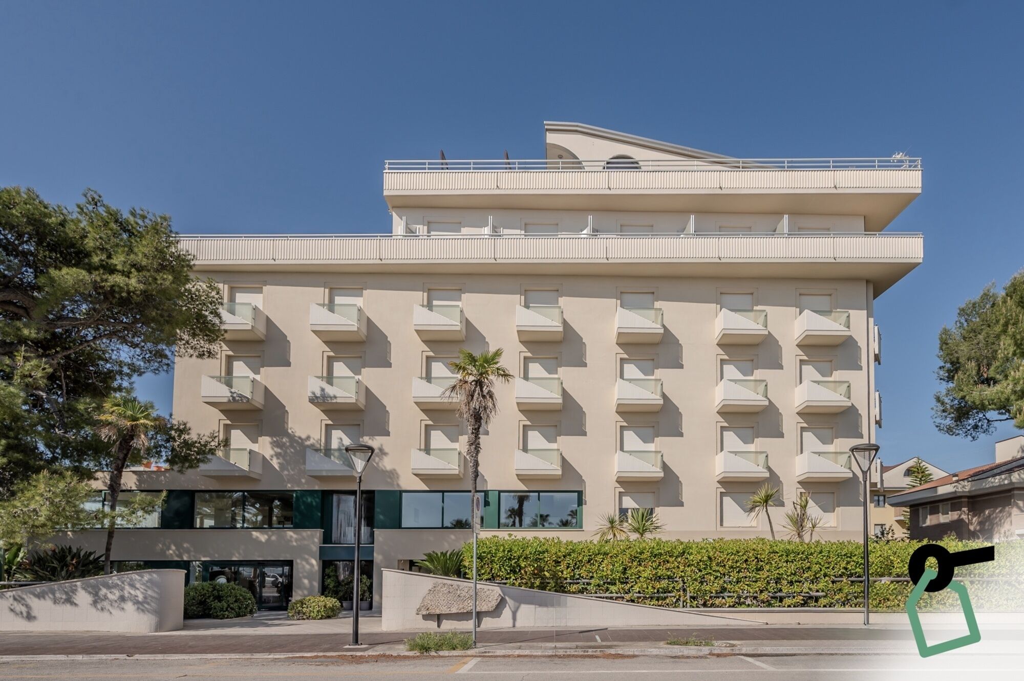 Façade de l’hébergement