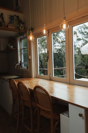 Interior - Coastie Valley Tinyhouse. A romantic, coastal, getaway... (Terrigal)