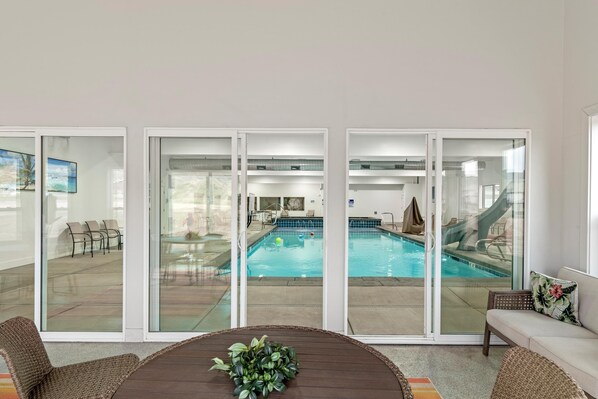 A heated pool