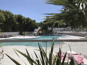 Outdoor pool - New luxury mobile home with covered terrace (Agde)