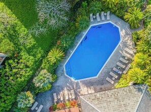 A heated pool