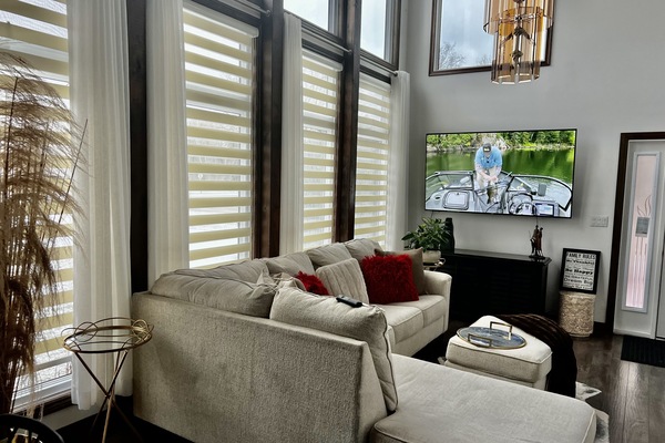 Smart TV, lareira, monitores de computador