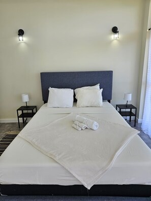 2 slaapkamers, een bureau, een strijkplank/strijkijzer, gratis wifi