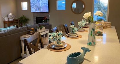 Modern Rooftop Zen with Ocean and Mountain Views