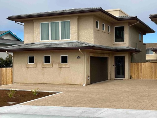 Modern Rooftop Zen with Ocean and Mountain Views