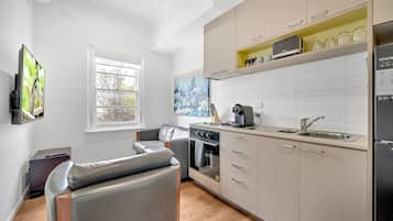 Apartment 7 - Double 1st Floor | Living area | 55-inch Smart TV with digital channels, TV, Netflix