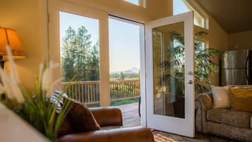 Smart TV, DVD player, foosball, books