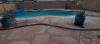 The perfect getaway awaits with private, heated pool & all the amenities of home