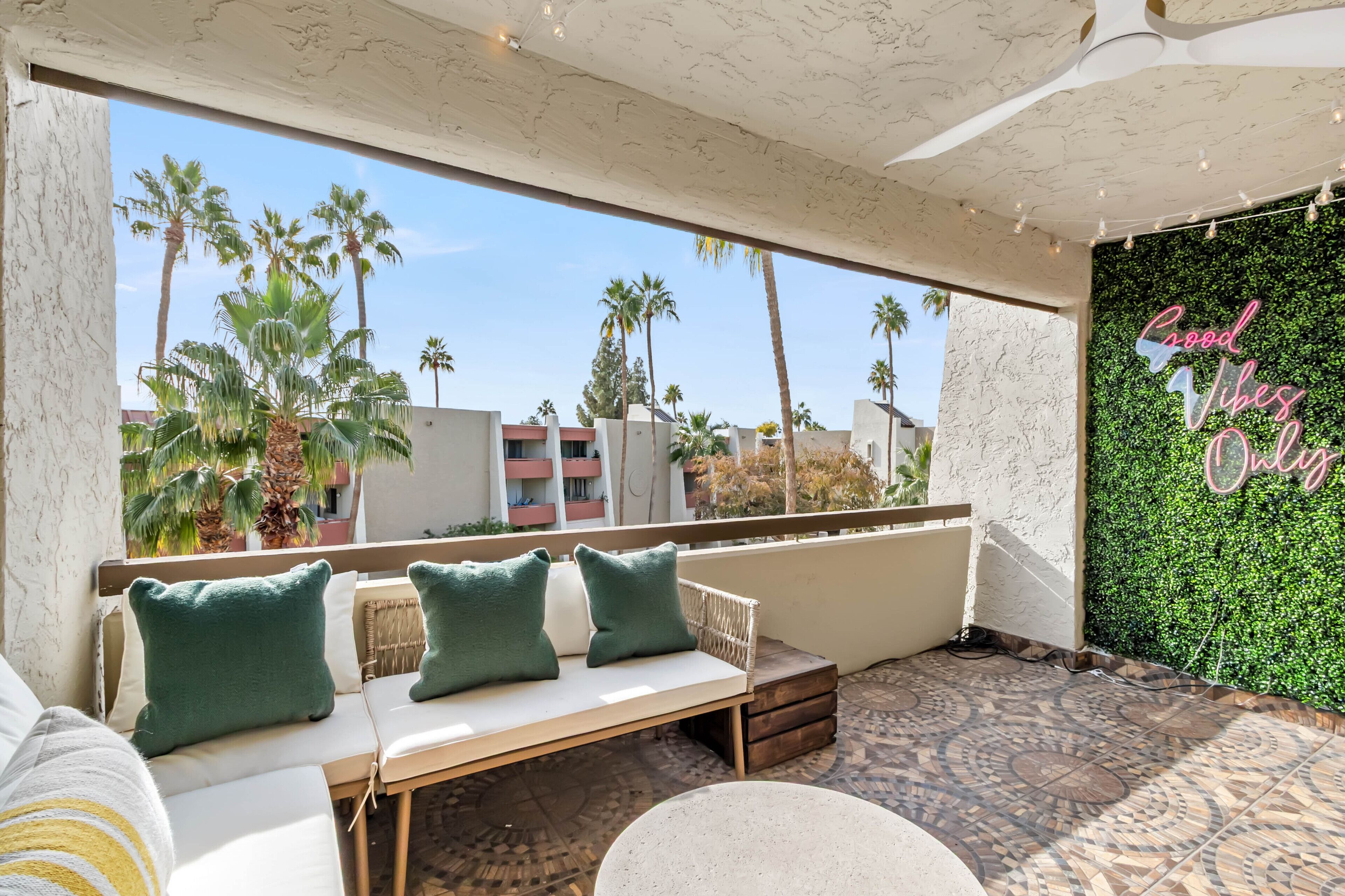 Private Balcony Overlooking Community Pool