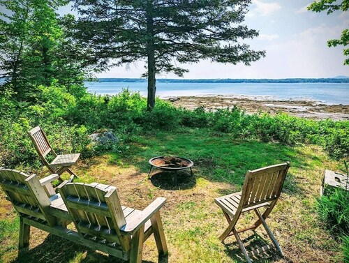 Waterfront House near Acadia, Private Beach