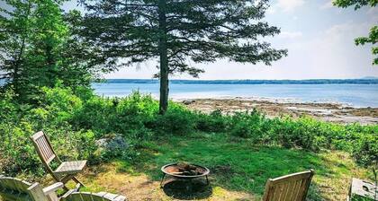 Waterfront House near Acadia, Private Beach