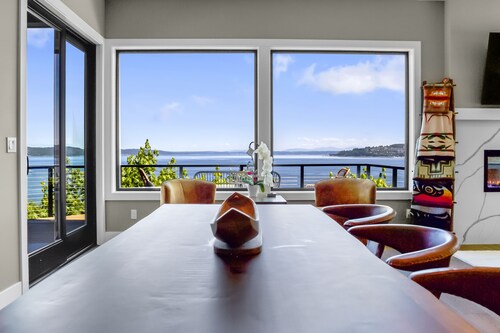 Panoramic Water Views from Expansive Luxury Point Ruston Estate