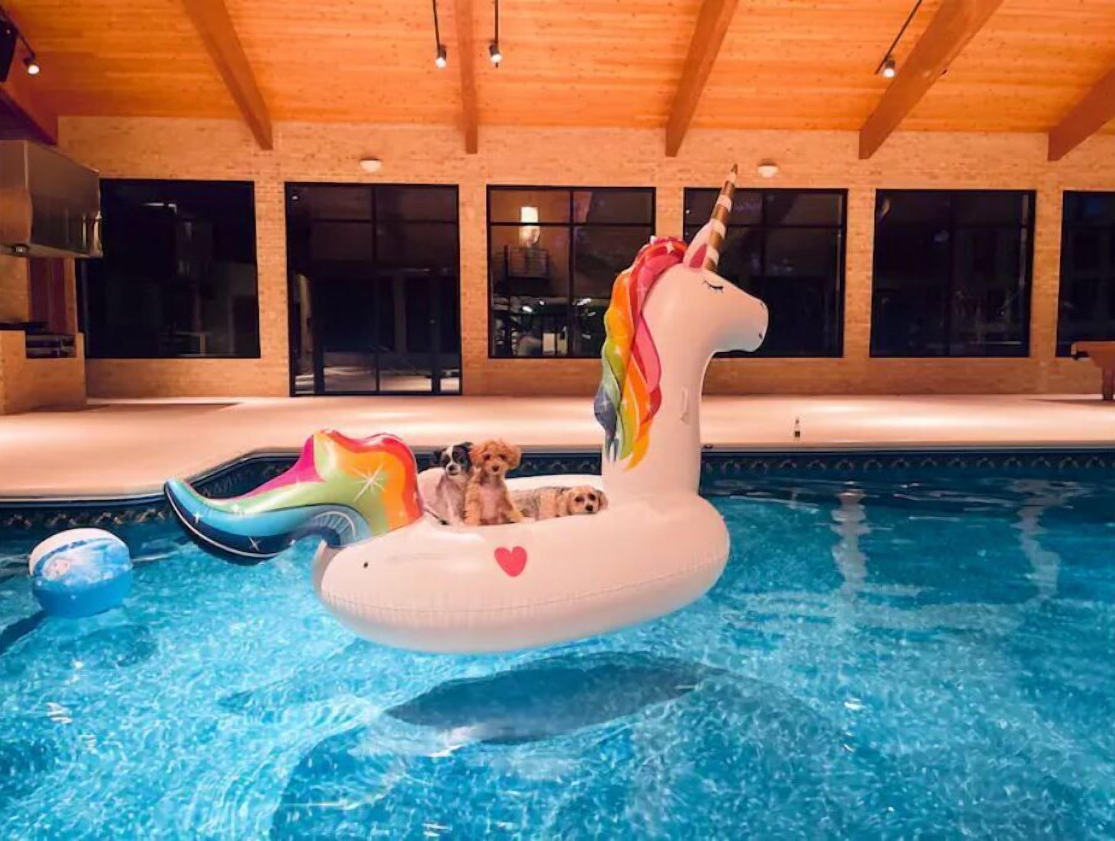 Indoor pool, a heated pool