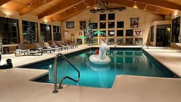 Indoor pool, a heated pool