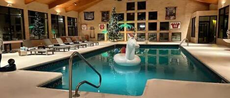 Indoor pool, a heated pool