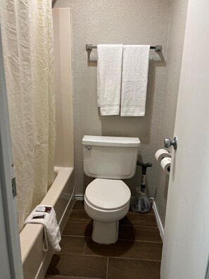 Combined shower/bathtub, towels, soap, shampoo - Salt Creek Lodge (Graham)