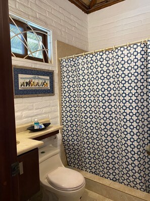 Dusche, Handtücher, Seife