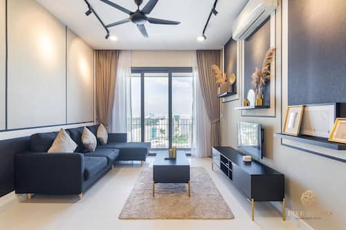 Presidential-Suite | Wohnbereich | 40-Zoll-Smart-TV mit Kabelempfang, Fernseher, Netflix