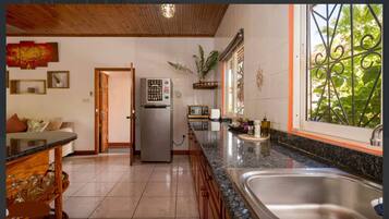 Fridge, microwave, coffee/tea maker