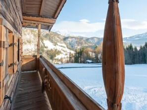 Balcony - Farmhouse in Hochfilzen With Mountain View (Hochfilzen)