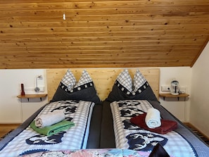 2 bedrooms, individually furnished, bed sheets