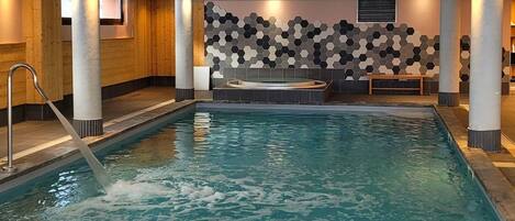 Indoor pool, a heated pool