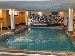 Indoor pool, a heated pool
