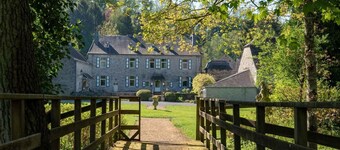 Castle in Ferrieres With Pond Garden