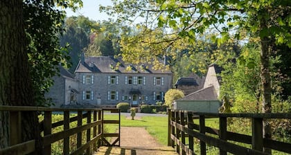 Castle in Ferrieres With Pond Garden