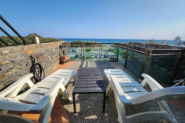 Panoramic Quadruple Room, 2 Queen Beds, Non Smoking, Ocean View | Terrace/patio