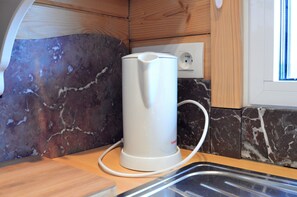 Chalet | Privékeuken | Een waterkoker