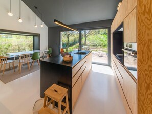 House | Private kitchen | Stovetop - Charming Home With Sauna (Paliseul)