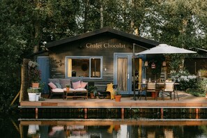 Outdoor dining - Geel Chalet in Netevallei (Geel)