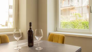 Family Apartment | Living area | 55-inch Smart TV with digital channels