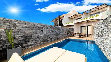 Design Apartment, 1 Bedroom, Private Pool, Sea View