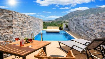 Design Apartment, 1 Bedroom, Private Pool, Sea View | Private pool