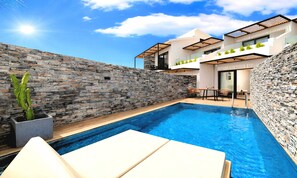 Design Apartment, 1 Bedroom, Private Pool, Sea View | Private pool