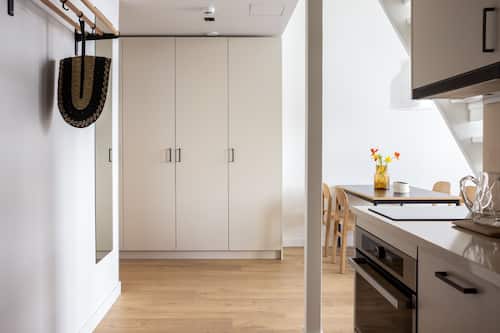 Spacious studio with mezzanine