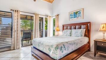 2 bedrooms, iron/ironing board, internet