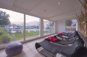 Salas de tratamiento para parejas, un sauna, baño turco/hammam