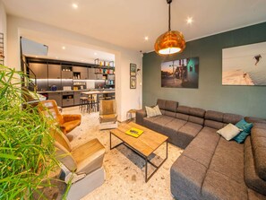 House | Living area | DVD player - Charming Holiday Home Near Namur With Private Sauna (Jemeppe-sur-Sambre)