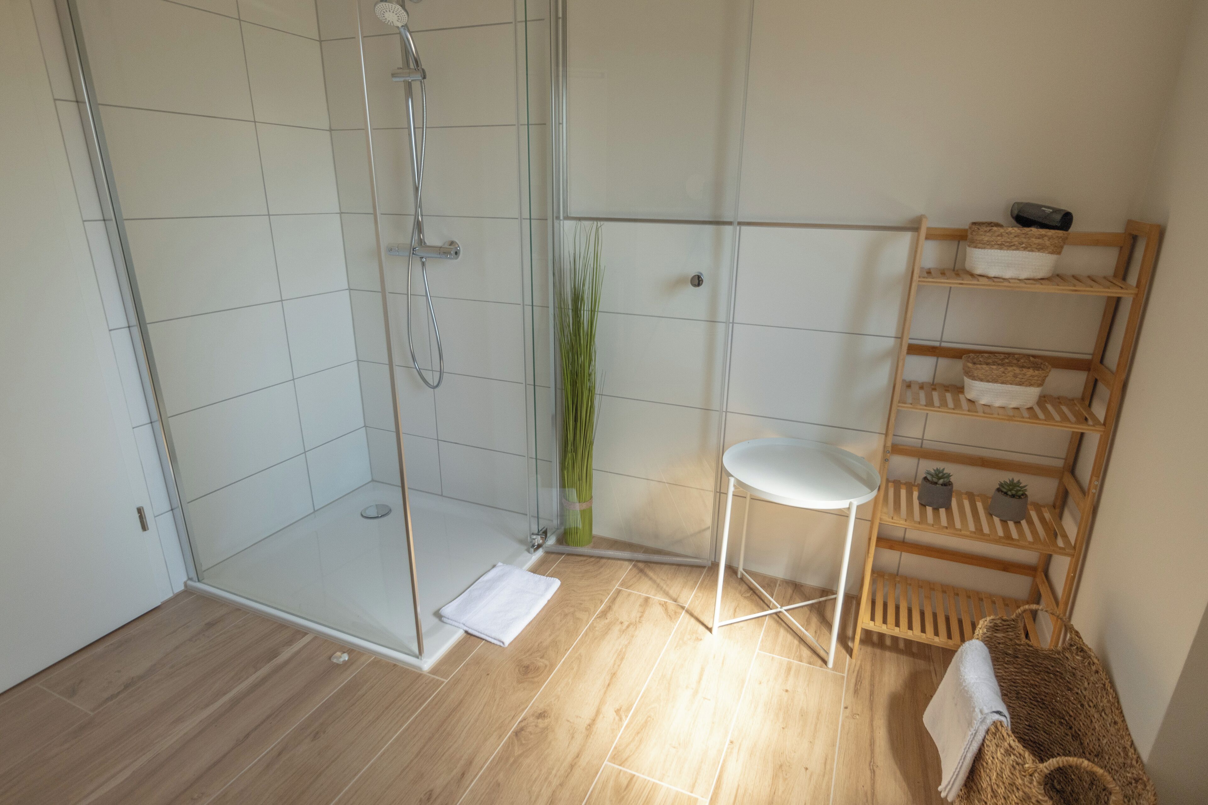 Een douche, een haardroger