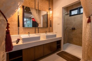 Family Villa | Bathroom - Oriental 3br Pool Villa (Rawai)